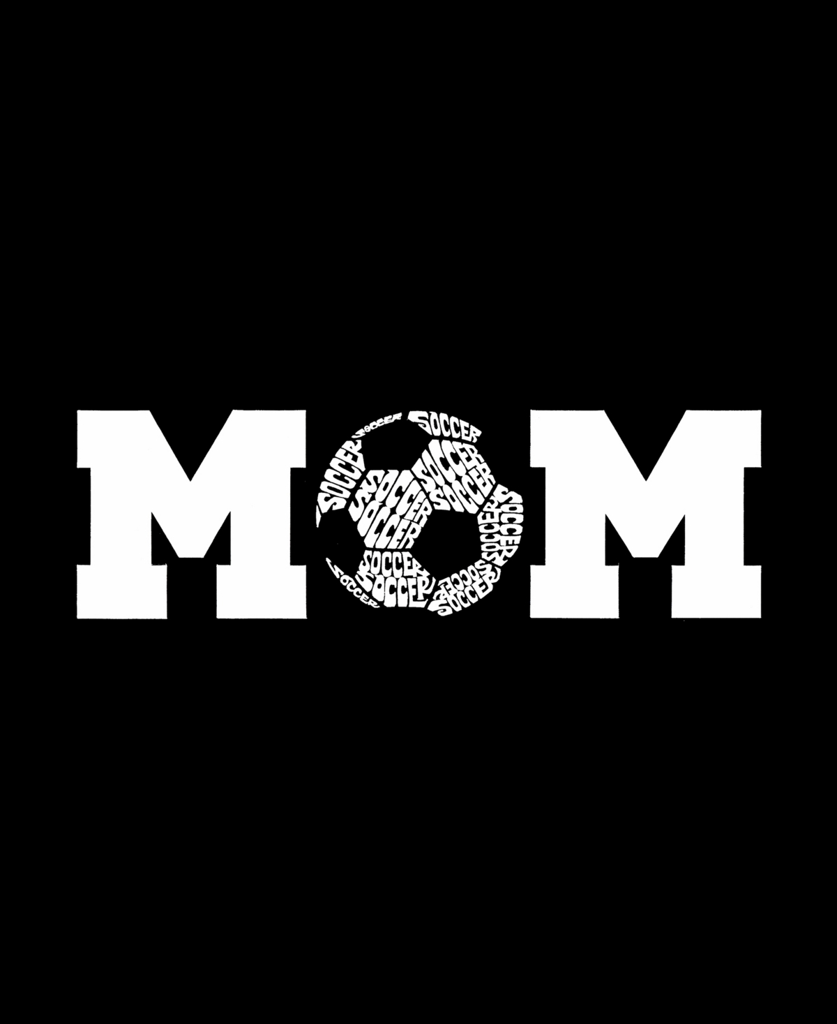 La Pop Art Plus Size Soccer Mom Word Art Tank Top In Black