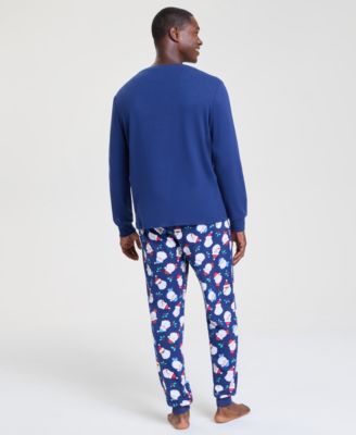 Men's Santas Matching Family Pajamas Set, Created for Macy's