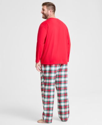 Big & Tall Merry Plaid Mix It Matching Family Pajamas Set, Created for Macy's