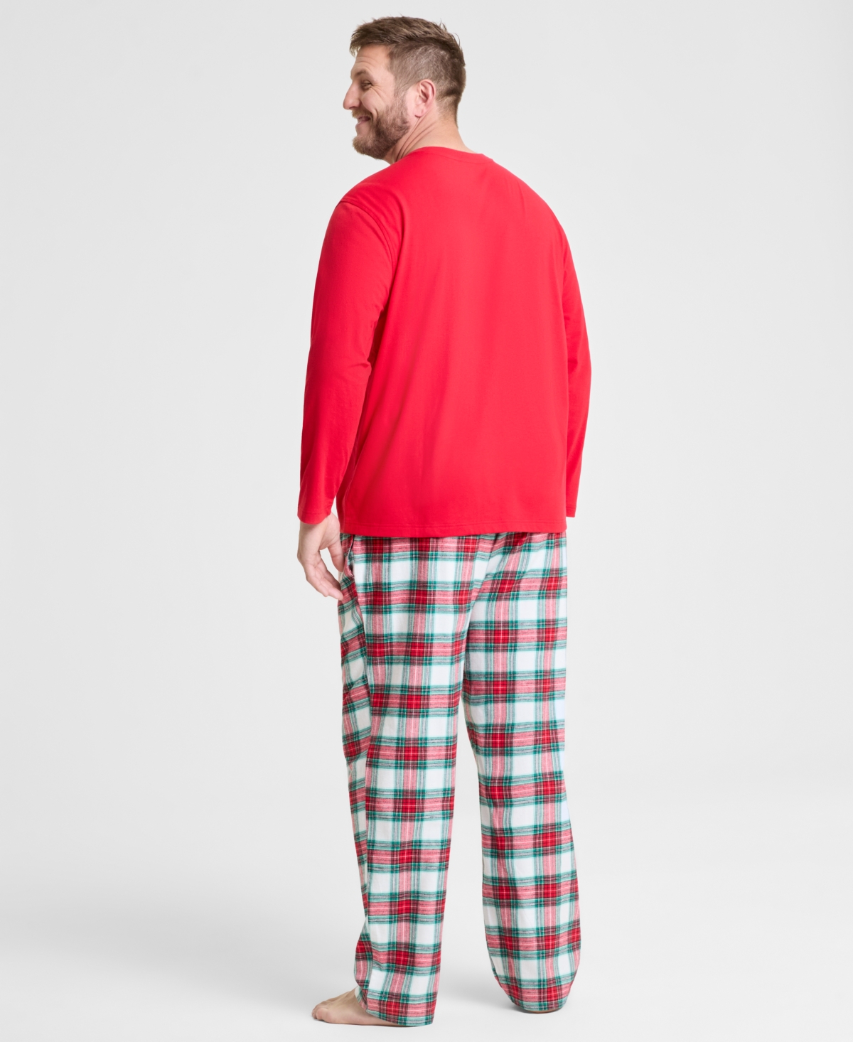 Holiday Lane Big & Tall Merry Plaid Mix It Matching Family Pajamas Set, Created For Macy's In Multi