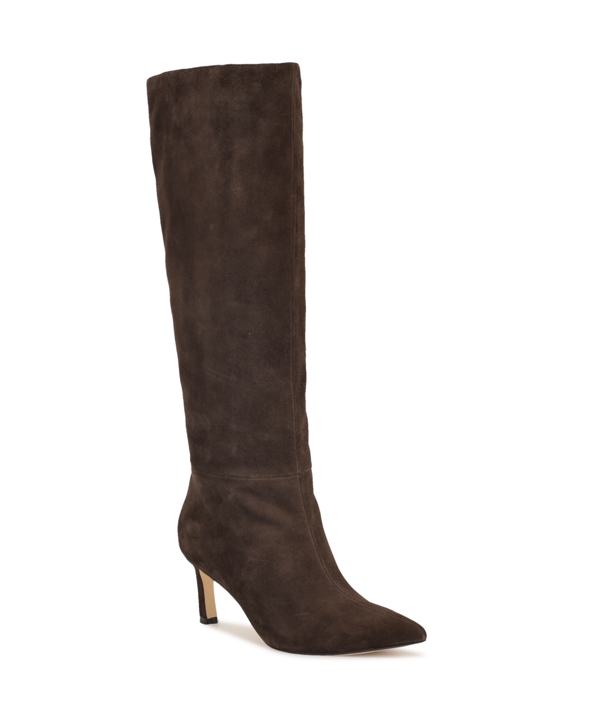Nine West Women's Lorthey Tall Pointy Toe Stiletto Boots In Brown