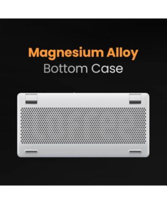 Edge Low Profile Mechanical Keyboard, 75% Rechargeable Bluetooth and Wired Connection for Windows, Mac OS/POM Switches 2.0, Carbon Fiber Top Case