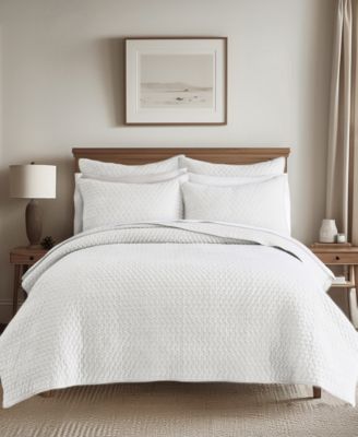 Velvet Stitch Reversible 3-Pc. Quilt Set, King/California King