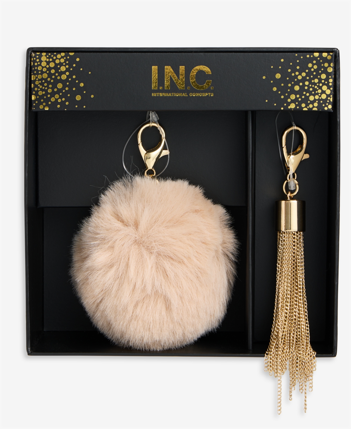 Inc International Concepts Krayaa Faux-fur Dangle Box Set, Macy's Exclusive In Gold