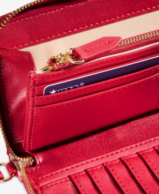 Boxed Hazel Ruched Zip-Around Wallet, Macy's Exclusive  