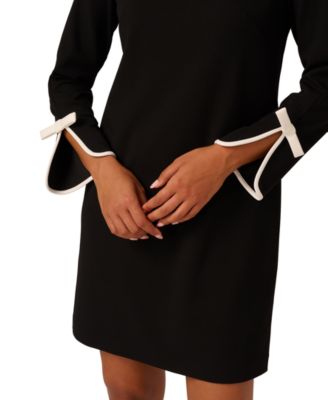 Women's 3/4-Sleeve Crepe Sheath Dress