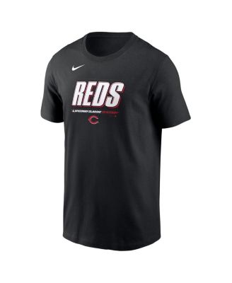 Men's Black Cincinnati Reds 2025 MLB Speedway Classic Wordmark T-Shirt