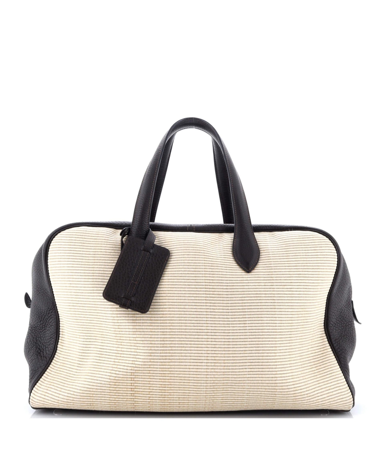 Pre-Owned Hermes 43 Victoria Ii Bag Crinoline