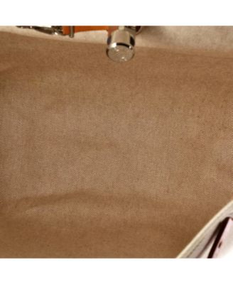 Pre-Owned Hermes MM Herbag Toile and Leather