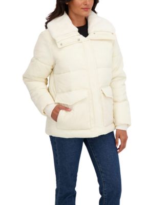 Women's Faux Fur Collar Puffer Jacket