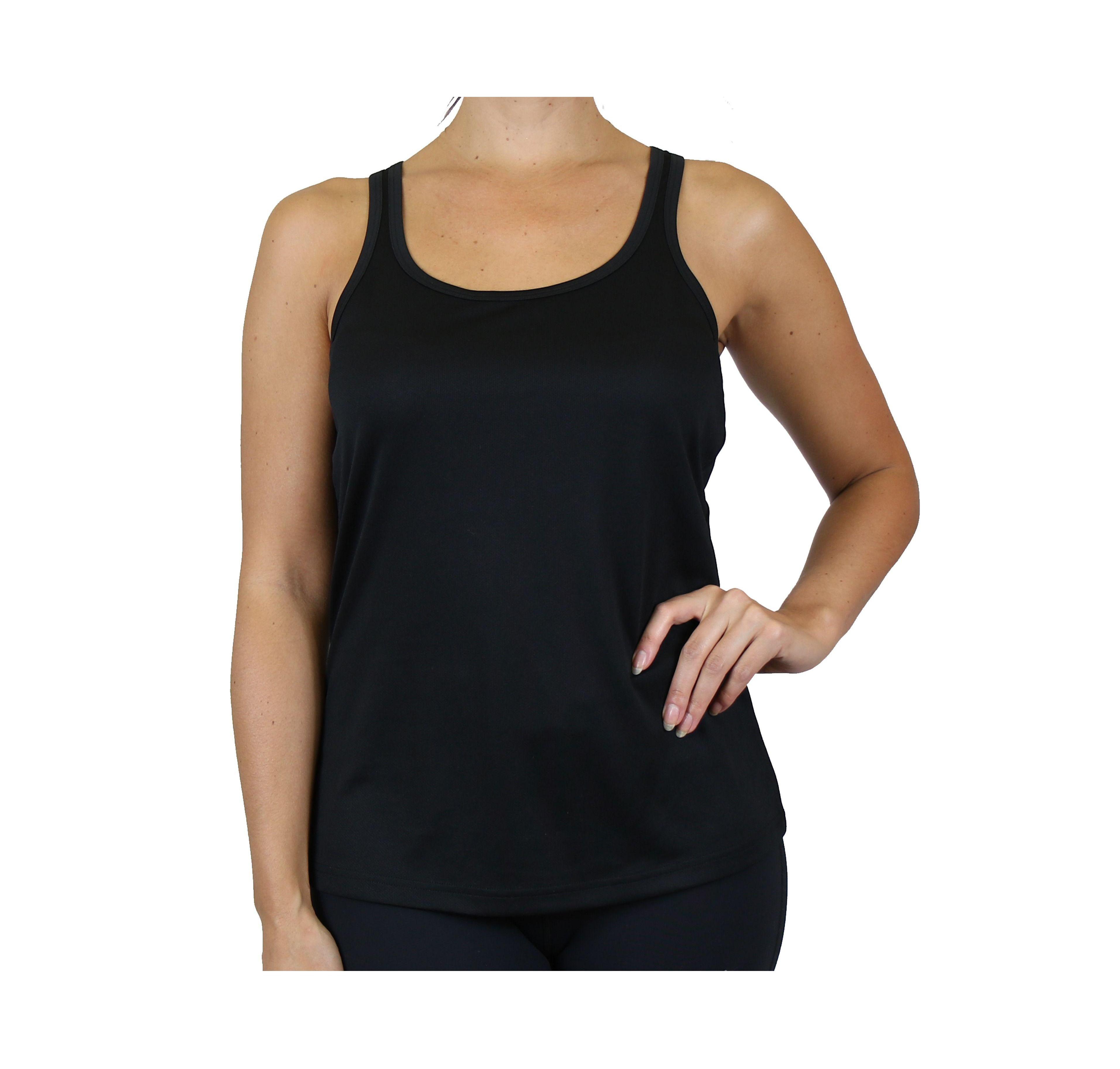 Galaxy By Harvic Women's Moisture Wicking Racerback Tanks