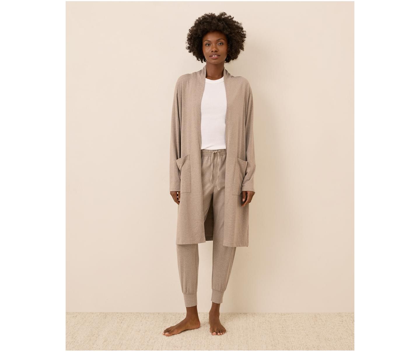 Женские брюки Pact Cool Stretch Lounge Jogger, цвет: Меланжевый — фото 1