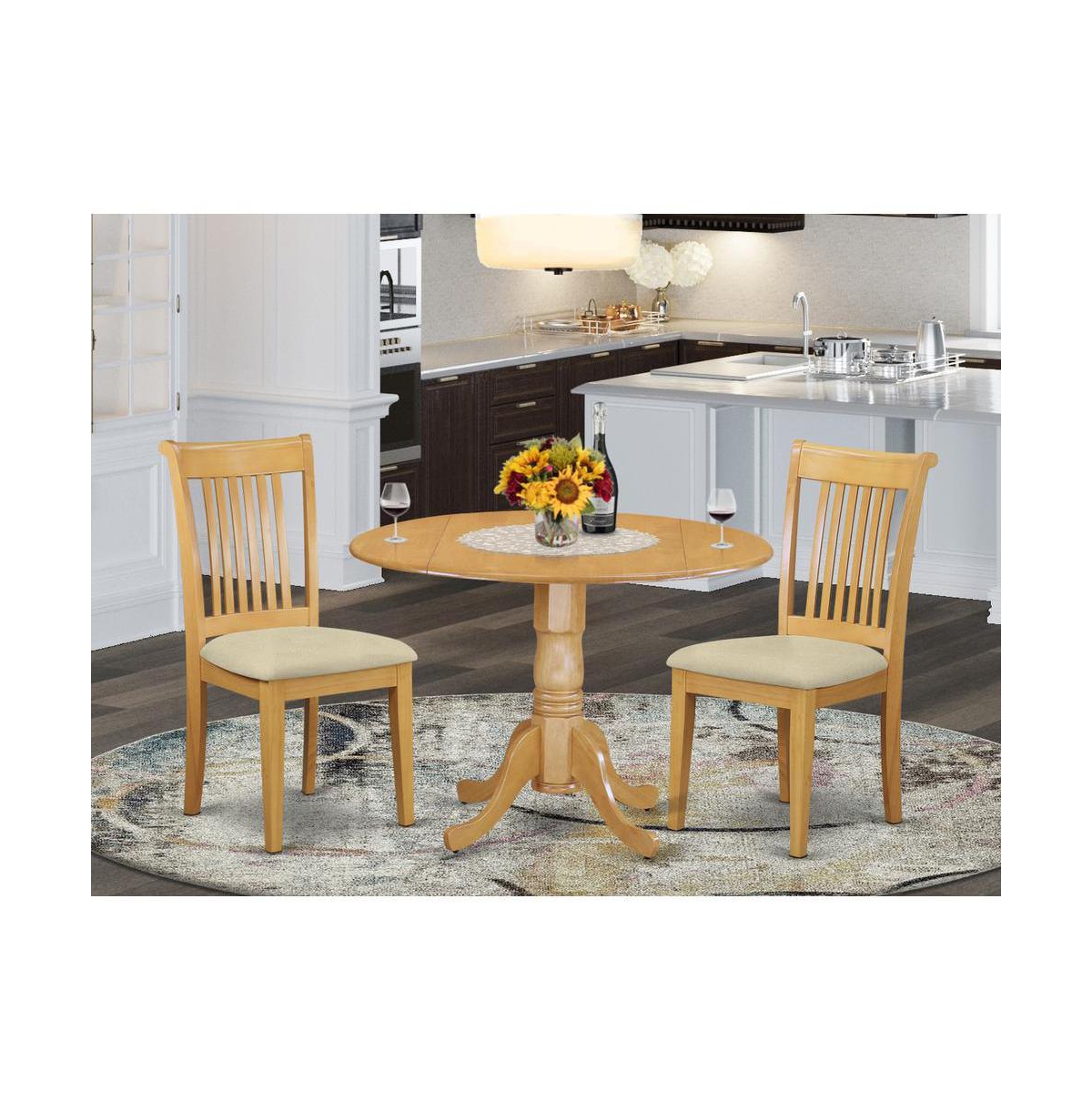 East West Furniture Dining Room Set Oak