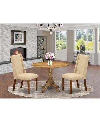 3 PC Solid wood 2 parson Dining Room Set