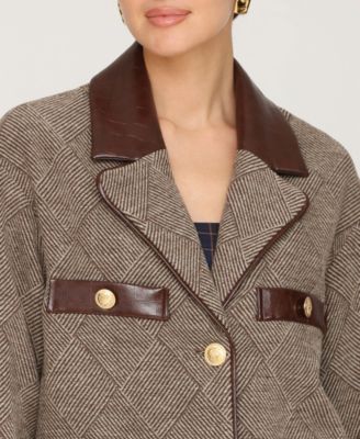 Women's Combo Spread Collar Coat