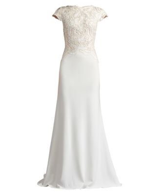 Women's Isadora Embroidered Crepe Gown