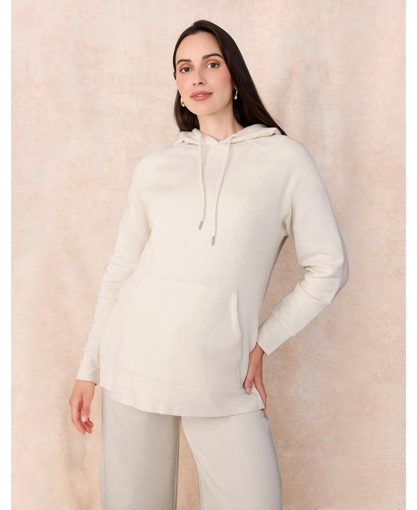 Женское худи Motherhood Maternity Maternity Relaxed Fit - Motherhood, цвет: Состаренный белый — фото 4