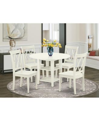 5-Piece Wood Elegant Matching Chair Dining Set
