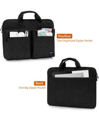 15.6 inch Laptop Shoulder Bag,Slim Shockproof Computer Sleeve Notebook Ultrabooks Carrying Case Handbag Cover Fit for Acer Asus Dell Lenovo HP Toshiba, Black