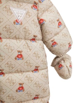 Baby Boys or Girls Hooded Padded Snowsuit