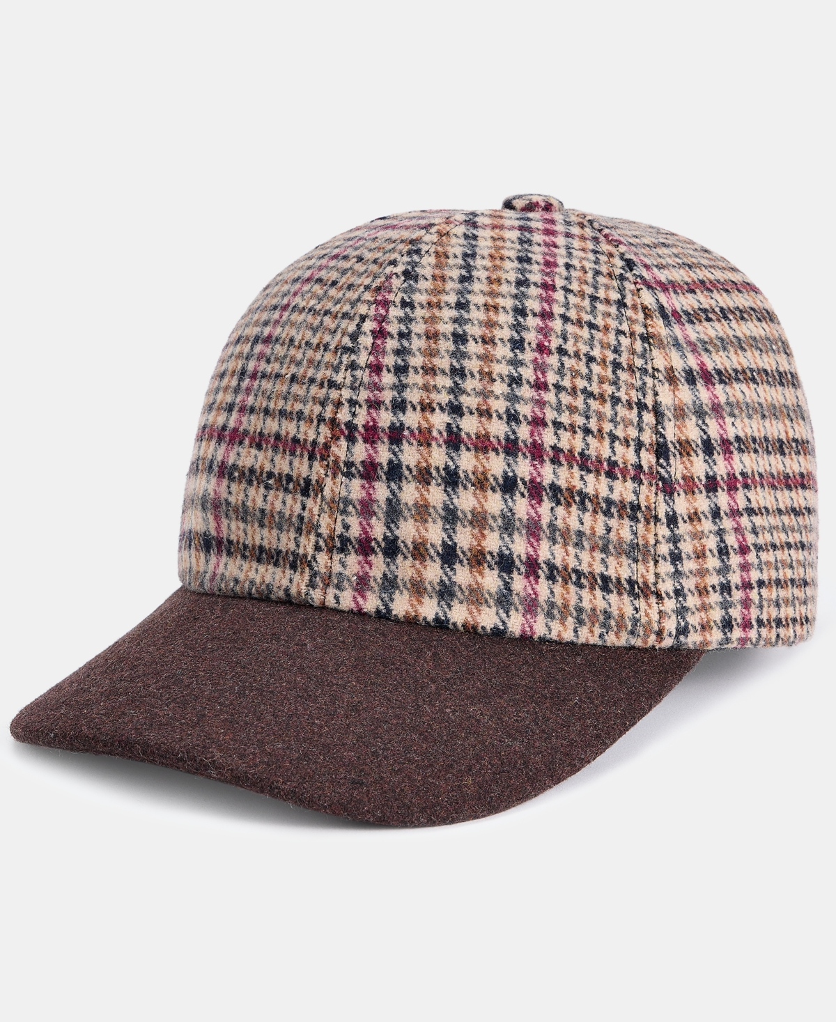 On 34th Plaid Baseball Cap, Macy's Exclusive In Brown
