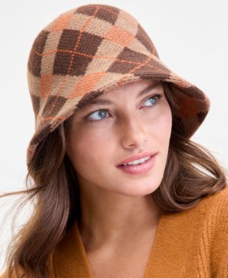 On 34th - Plaid Knit Cloche