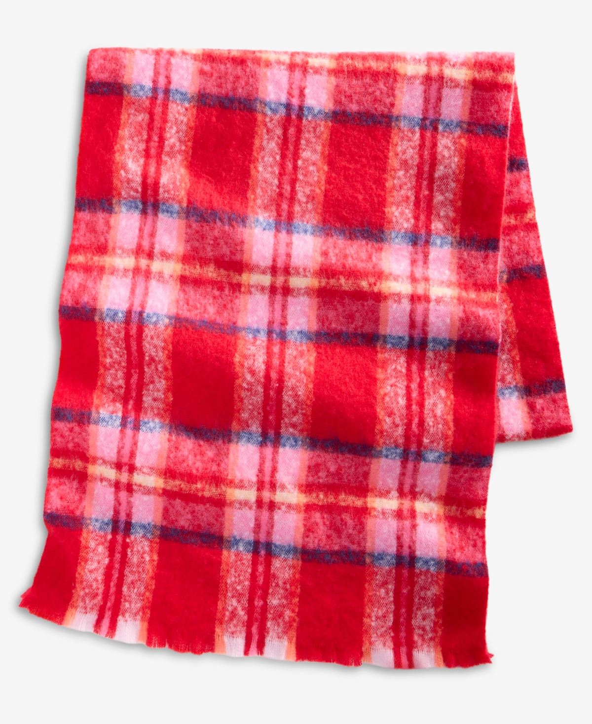 On 34th Brushed Plaid Blanket Wrap, Macy's Exclusive In Multi