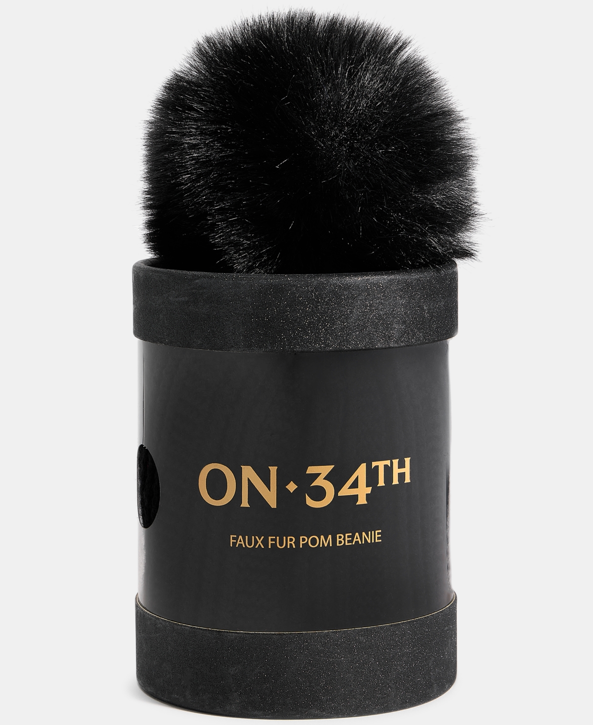 On 34th Boxed Rib-knit Beanie, Macy's Exclusive In Black