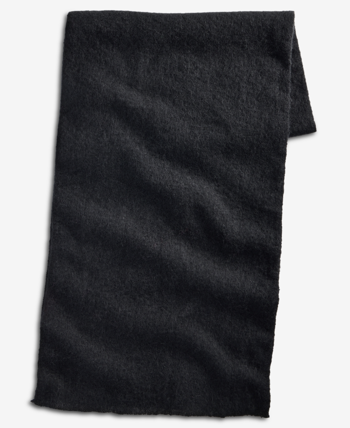 On 34th Brushed Solid Blanket Wrap, Macy's Exclusive In Black