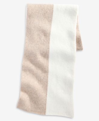 Brushed Rib Colorblocked Scarf