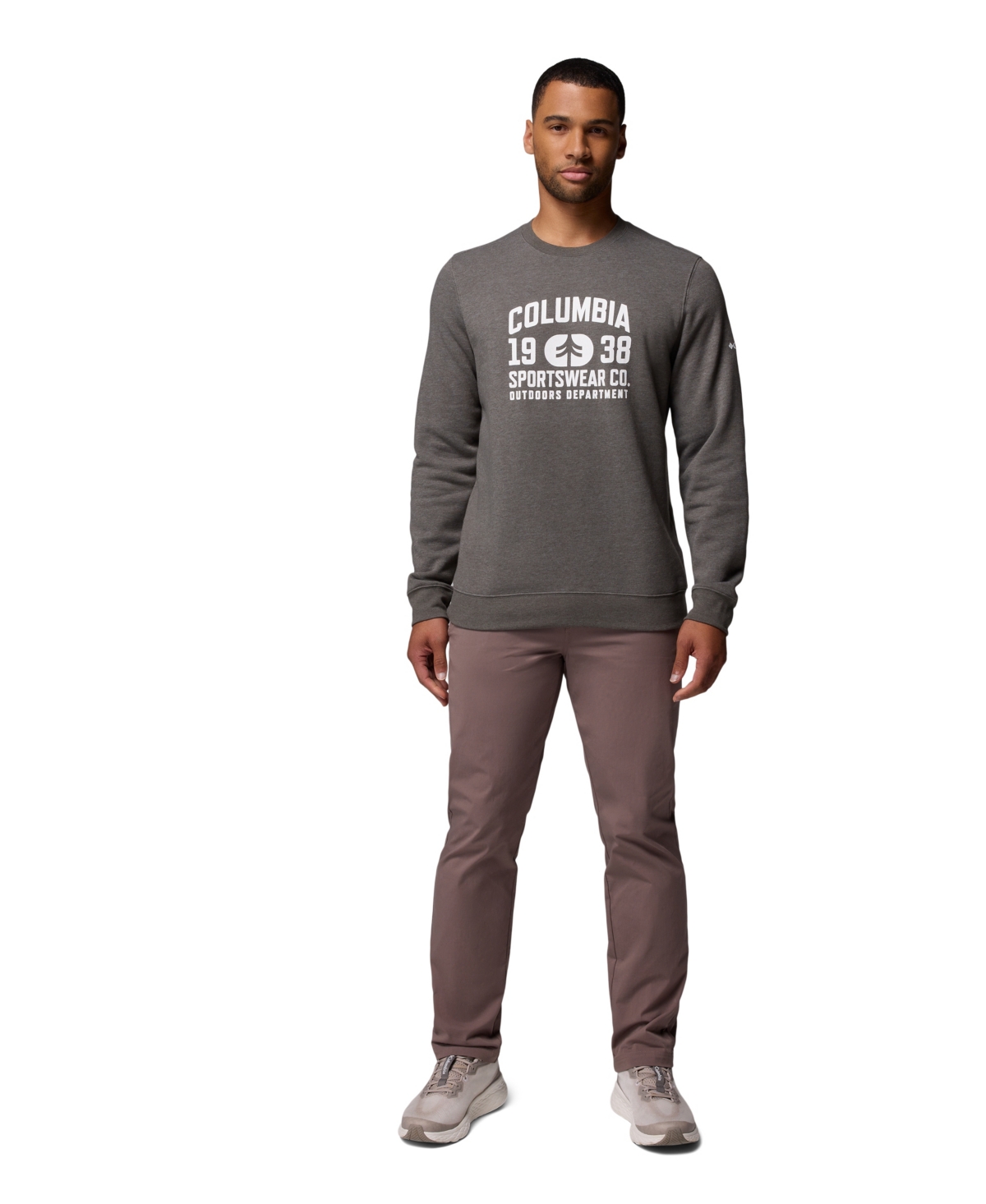 Columbia Men's Trek Crew Sweatshirt In Gray