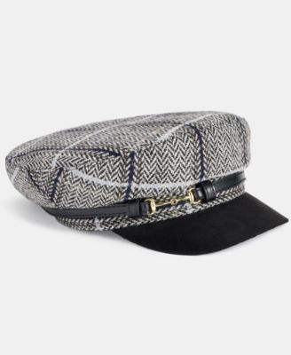 Horsebit Plaid Conductor Hat, Macy's Exclusive