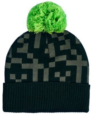 Big Boys 2-Piece Pom Pom Hat and Gloves Set