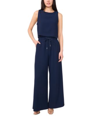 Women's Sleeveless&nbsp;Key Hole Back Crewneck Tank Top