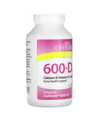 600+D3 Calcium & Vitamin D3 Supplement - 400 Tablets