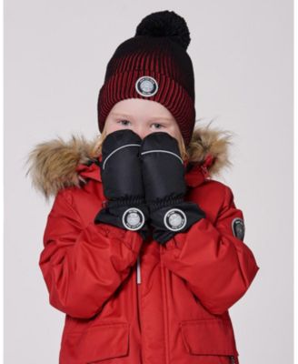 Kids Unisex Winter Mittens Play Black