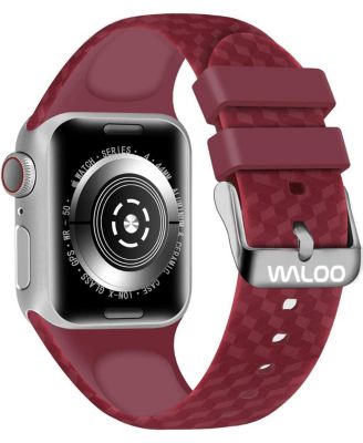 Carbon Fiber Silicone Replacement Band for Apple Watch