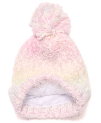 Big Girls 3-Piece Color Block Cozy Cloud Weather Beanie, Scarf and Gloves Set