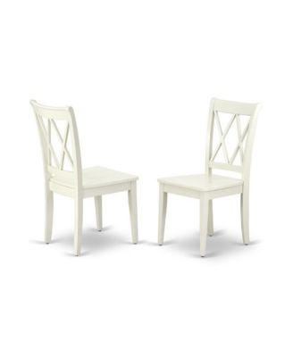 5-Piece Drop Leaf Dining Set with Modern Table and Double X-Back Chairs