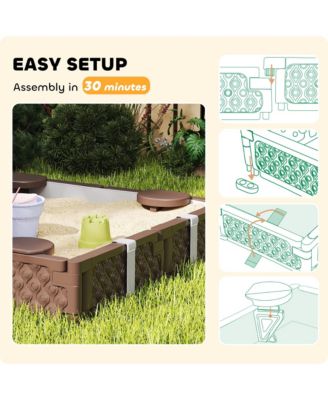 Square Kids box with Cover, 4 Seats, Bottom Liner,