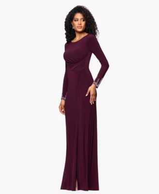 Women's&nbsp;Long Sleeve Beaded Cuff Dress