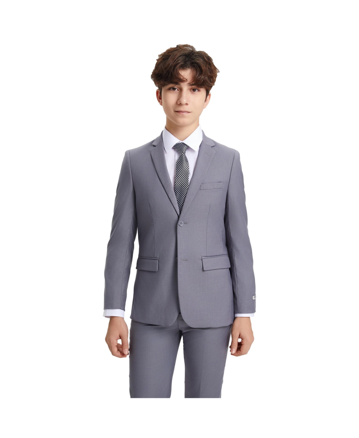 Stacy Adams Grey Stacy Adams 5 Pc Child - Big Boy Suits