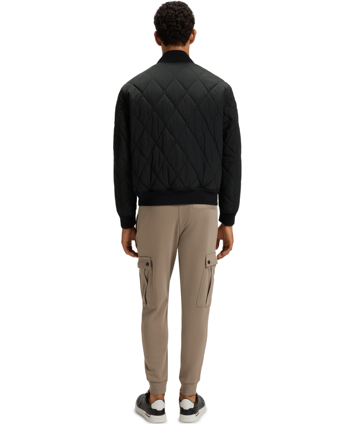 Hugo Boss Onion-quilted Jacket With Water-repellent Finish In Multi