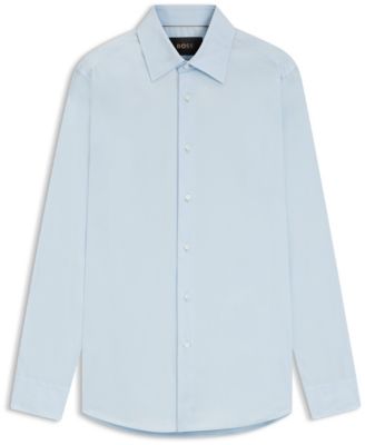 Men's Slim-Fit Poplin Dress Shirt