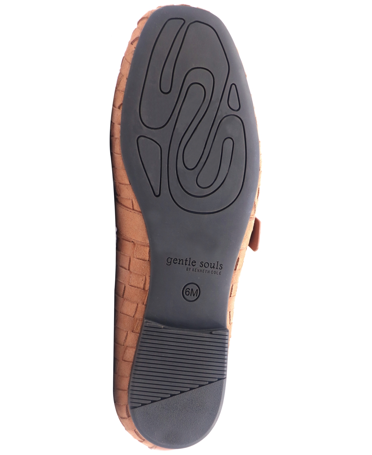Gentle Souls Winifred Woven Mary Jane Flat In Brown