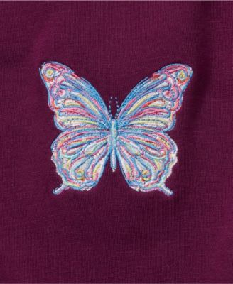 Girls Crew Neck Embroidered Sweatshirt