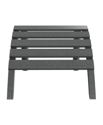 Outdoor Patio HDPE Adirondack Ottoman Footrest
