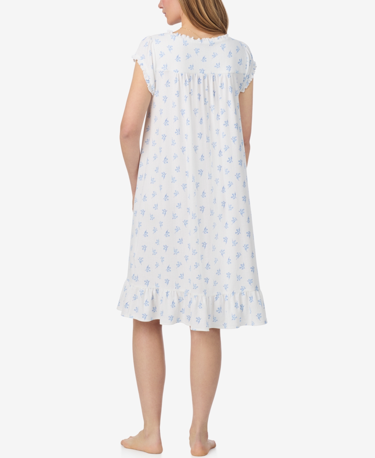 Eileen West Women's Cap Sleeve Waltz Nightgown In White