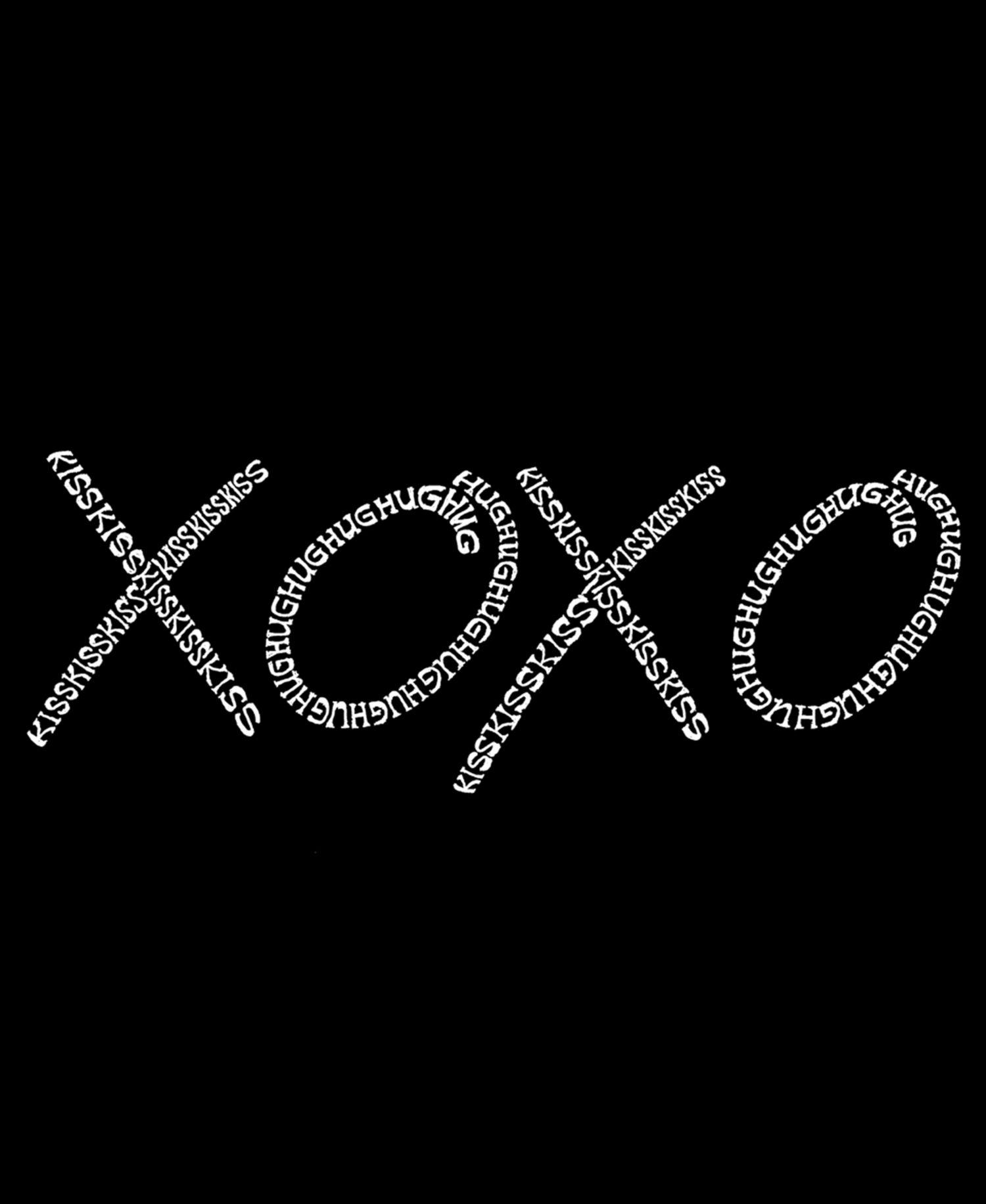 Plus Size XOXO Word Art V-Neck T-Shirt