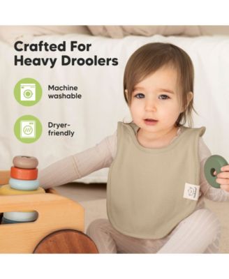 Baby Boys 8-Pack Bibs for Boys, Girls, Pull-on Bibs Drool Bibs Bib Unisex